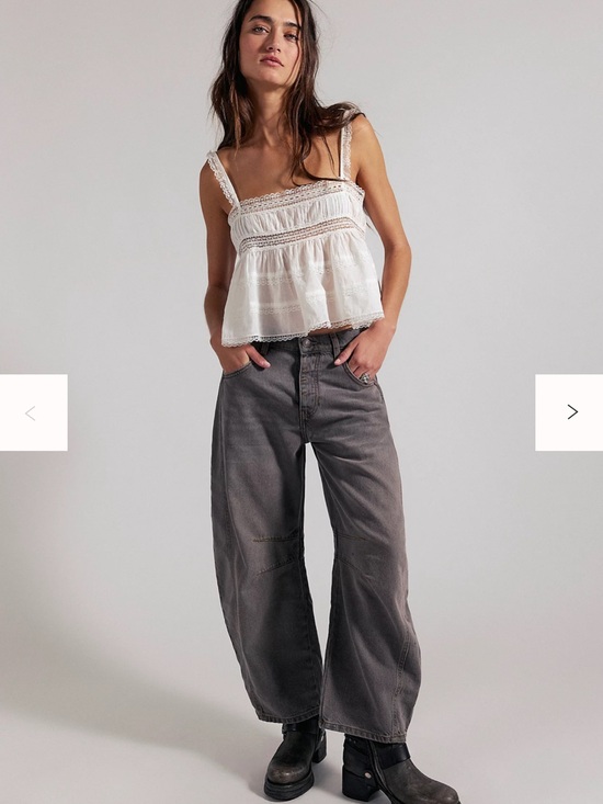 Free People Denim - NWOT Free people good luck barrels size 28 archive grey